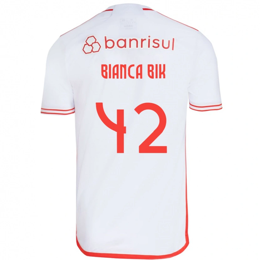 Danxen Dětské Bianca Bik #42 Červená Bílá Daleko Hráčské Dresy 2025/26 Dres
