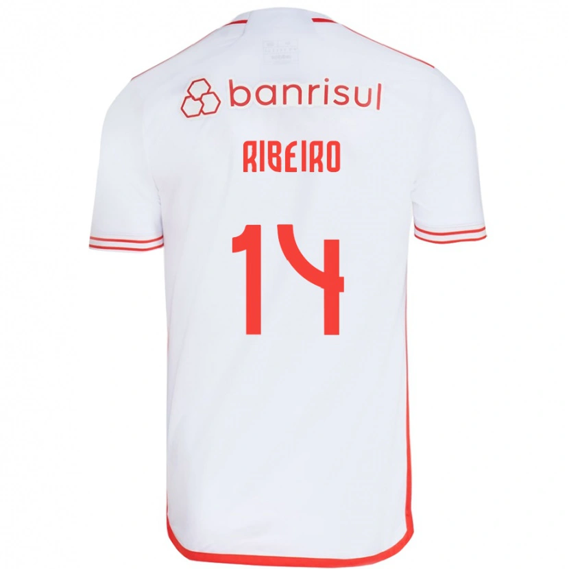 Danxen Dětské Lucas Ribeiro #14 Červená Bílá Daleko Hráčské Dresy 2025/26 Dres