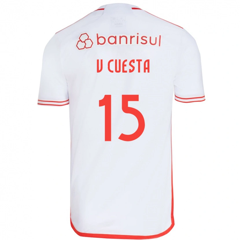 Danxen Dětské Victor Cuesta #15 Červená Bílá Daleko Hráčské Dresy 2025/26 Dres