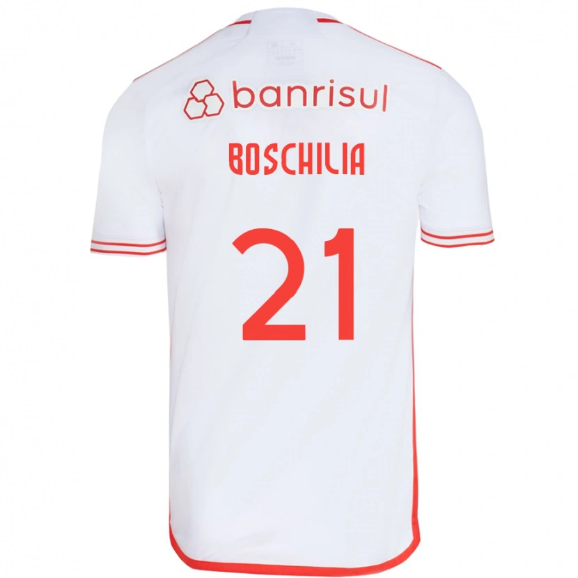 Danxen Dětské Gabriel Boschilia #21 Červená Bílá Daleko Hráčské Dresy 2025/26 Dres
