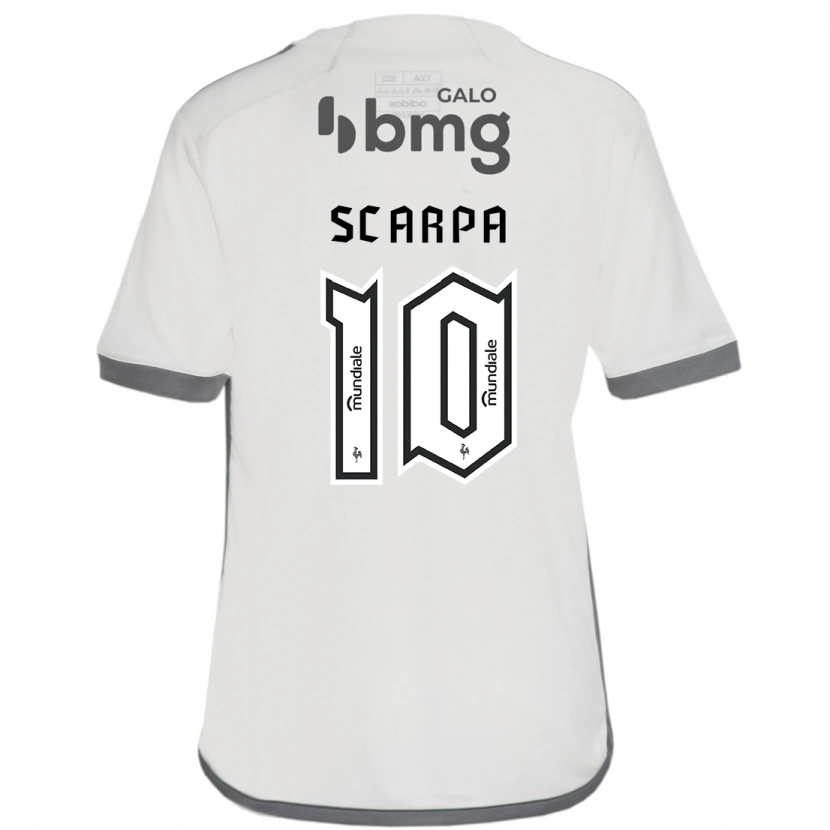 Danxen Dětské Gustavo Scarpa #10 Bílá Černá Daleko Hráčské Dresy 2025/26 Dres
