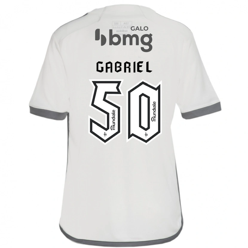 Danxen Dětské Vitor Gabriel #50 Bílá Černá Daleko Hráčské Dresy 2025/26 Dres