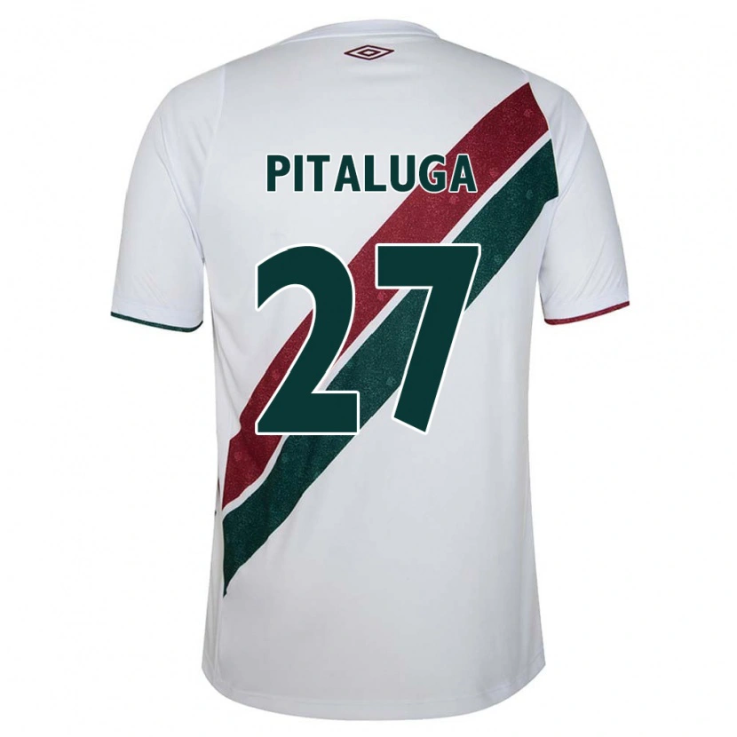 Danxen Dětské Marcelo Pitaluga #27 Zelená Vínová Bílá Daleko Hráčské Dresy 2025/26 Dres
