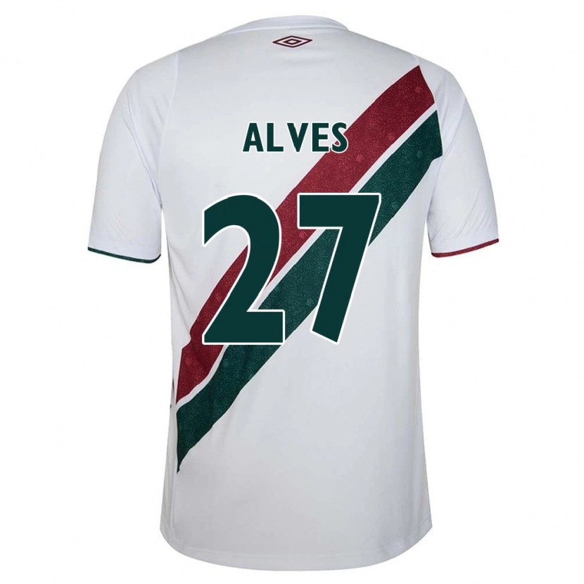 Danxen Dětské Felipe Alves #27 Zelená Vínová Bílá Daleko Hráčské Dresy 2025/26 Dres