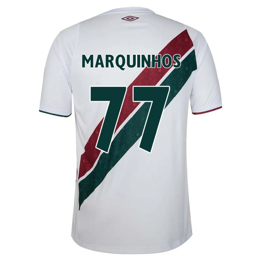 Danxen Dětské Marquinhos #77 Zelená Vínová Bílá Daleko Hráčské Dresy 2025/26 Dres