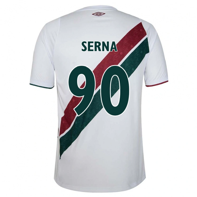 Danxen Dětské Kevin Serna #90 Zelená Vínová Bílá Daleko Hráčské Dresy 2025/26 Dres
