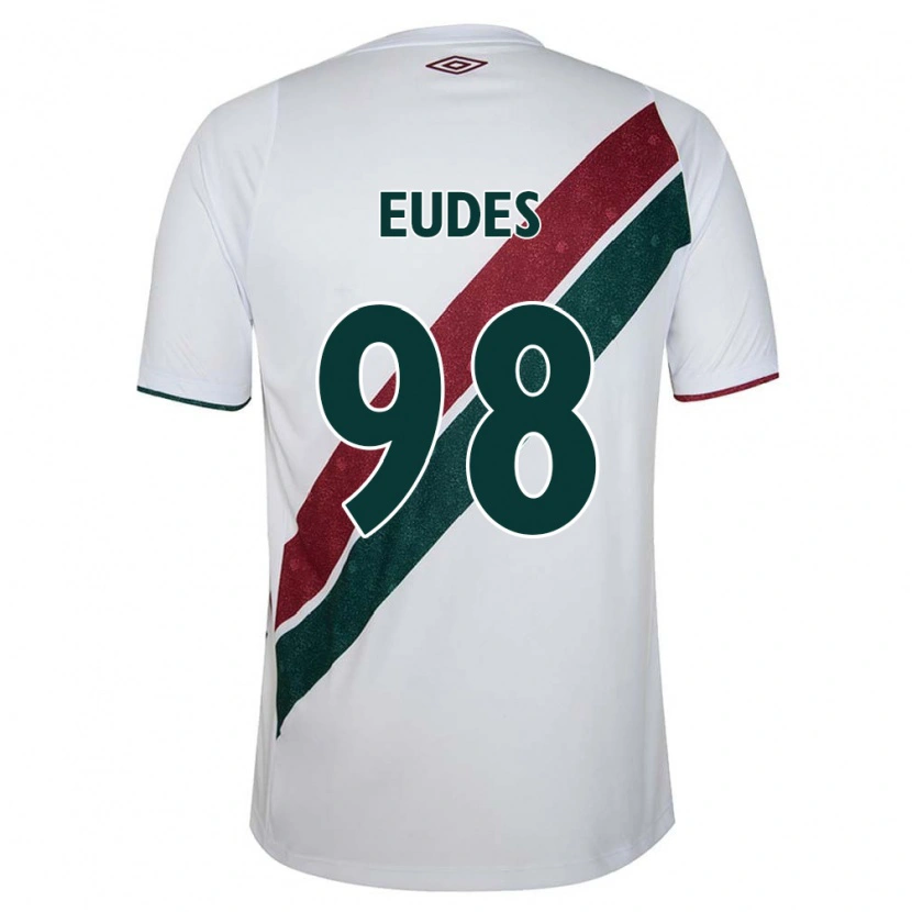 Danxen Dětské Vitor Eudes #98 Bílá Zelená Vínová Daleko Hráčské Dresy 2025/26 Dres