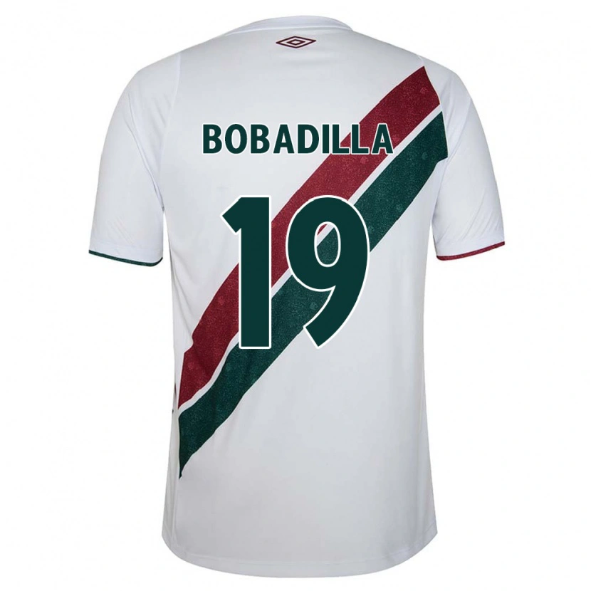 Danxen Dětské Raul Bobadilla #19 Bílá Zelená Vínová Daleko Hráčské Dresy 2025/26 Dres