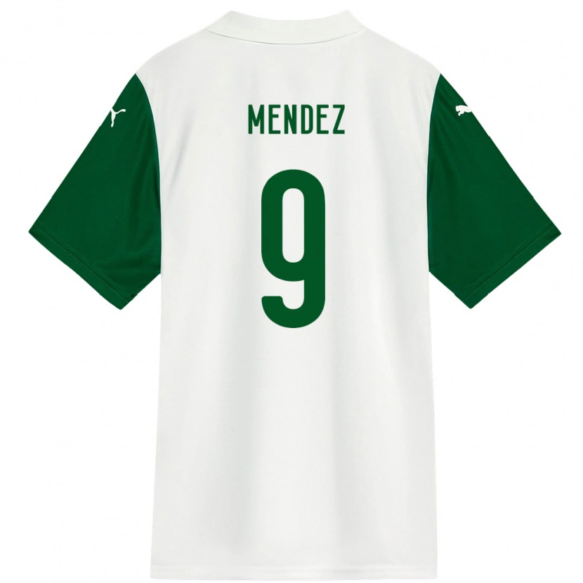 Danxen Dětské Cesar Mendez #9 Zelená Bílá Daleko Hráčské Dresy 2025/26 Dres