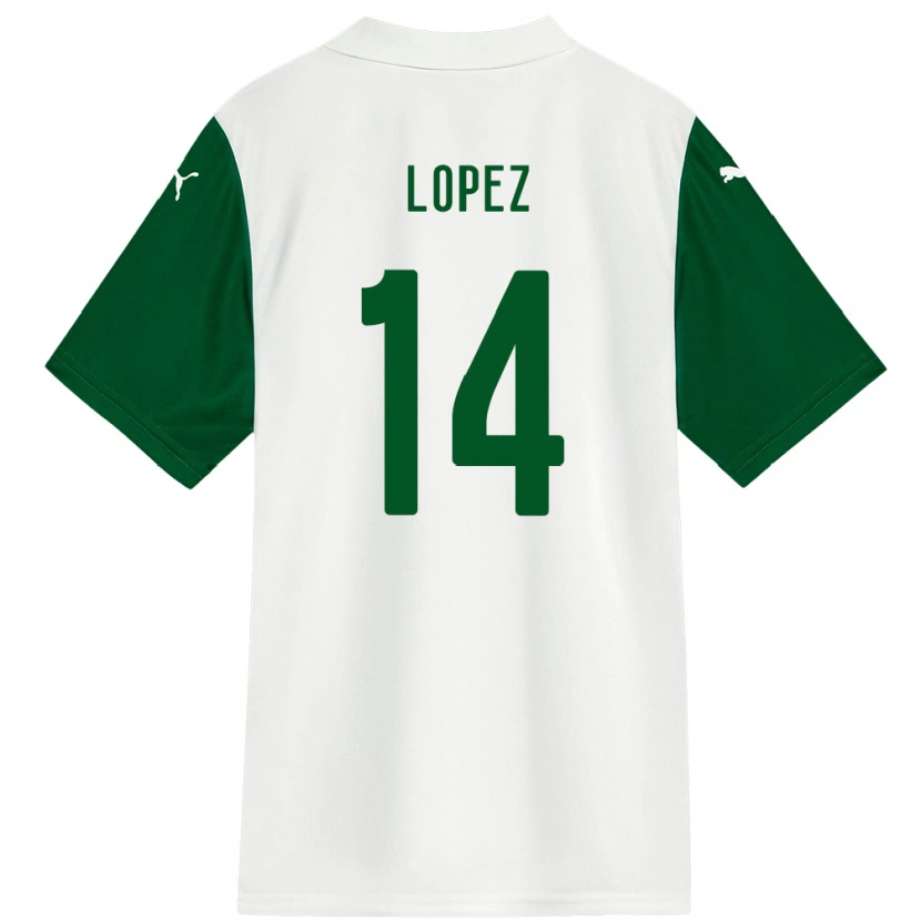 Danxen Dětské David Lopez #14 Zelená Bílá Daleko Hráčské Dresy 2025/26 Dres