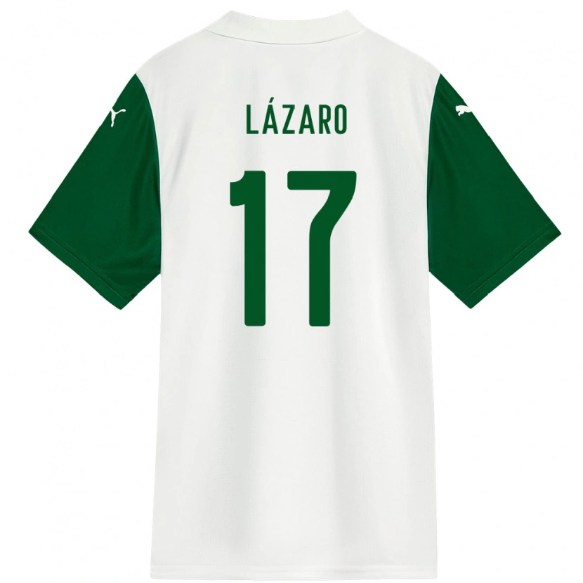 Danxen Dětské Lazaro #17 Zelená Bílá Daleko Hráčské Dresy 2025/26 Dres