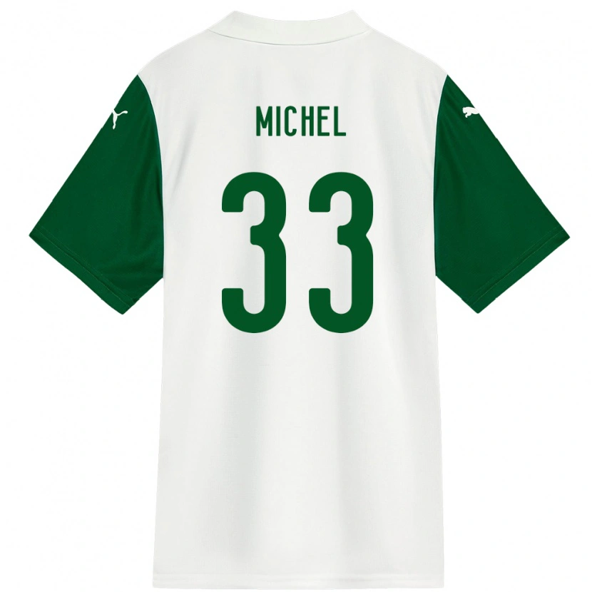 Danxen Dětské Michel #33 Zelená Bílá Daleko Hráčské Dresy 2025/26 Dres