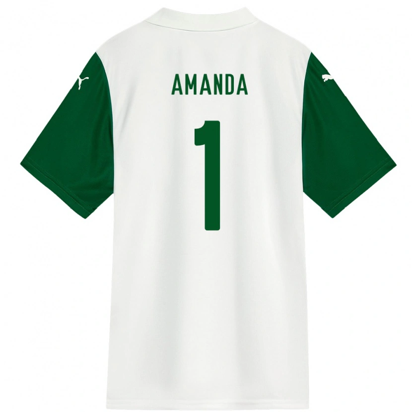 Danxen Dětské Amanda #1 Zelená Bílá Daleko Hráčské Dresy 2025/26 Dres
