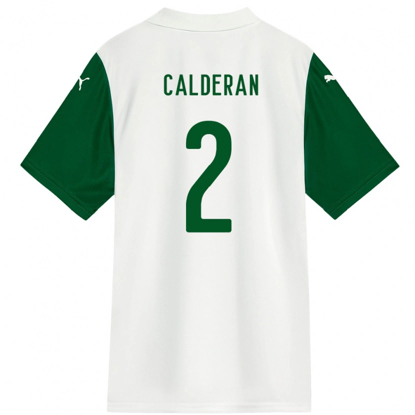 Danxen Dětské Bruna Calderan #2 Zelená Bílá Daleko Hráčské Dresy 2025/26 Dres