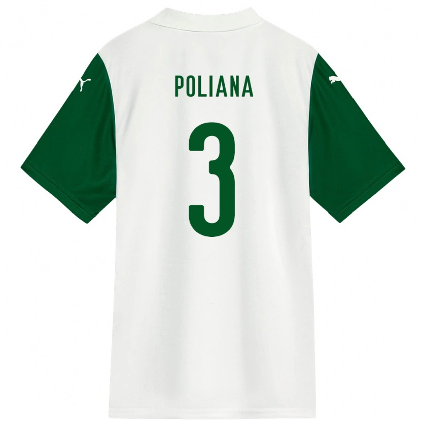 Danxen Dětské Poliana #3 Zelená Bílá Daleko Hráčské Dresy 2025/26 Dres