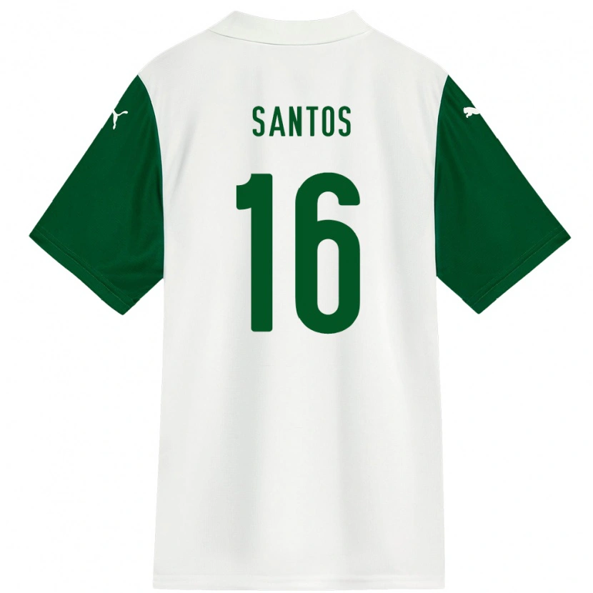 Danxen Dětské Gaby Santos #16 Zelená Bílá Daleko Hráčské Dresy 2025/26 Dres