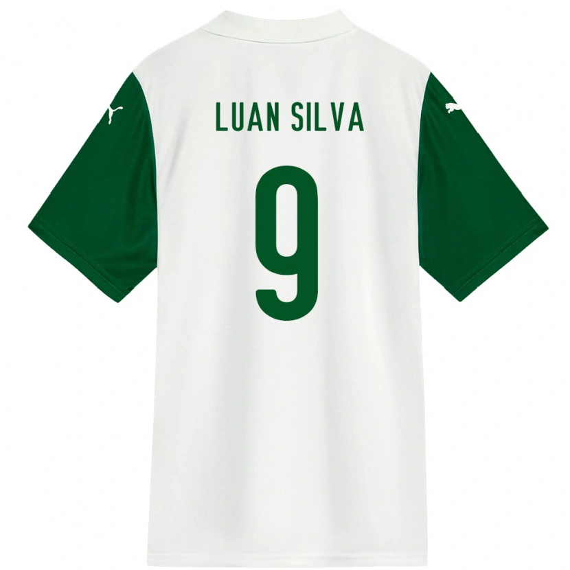 Danxen Dětské Luan Silva #9 Zelená Bílá Daleko Hráčské Dresy 2025/26 Dres