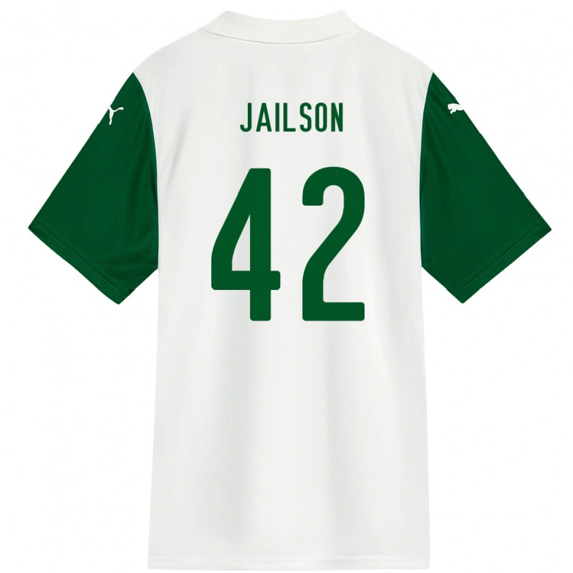 Danxen Dětské Jailson #42 Zelená Bílá Daleko Hráčské Dresy 2025/26 Dres