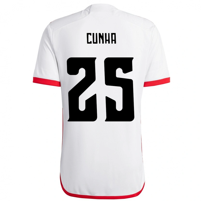 Danxen Dětské Matheus Cunha #25 Červená Černá Daleko Hráčské Dresy 2025/26 Dres