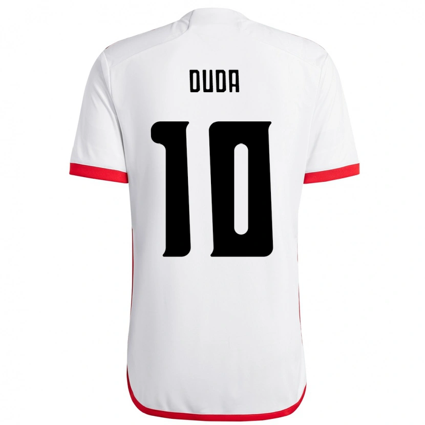 Danxen Dětské Duda Francelino #10 Červená Černá Daleko Hráčské Dresy 2025/26 Dres