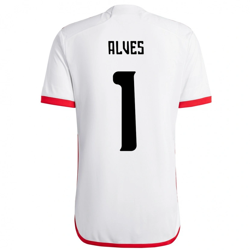Danxen Dětské Diego Alves #1 Červená Černá Daleko Hráčské Dresy 2025/26 Dres