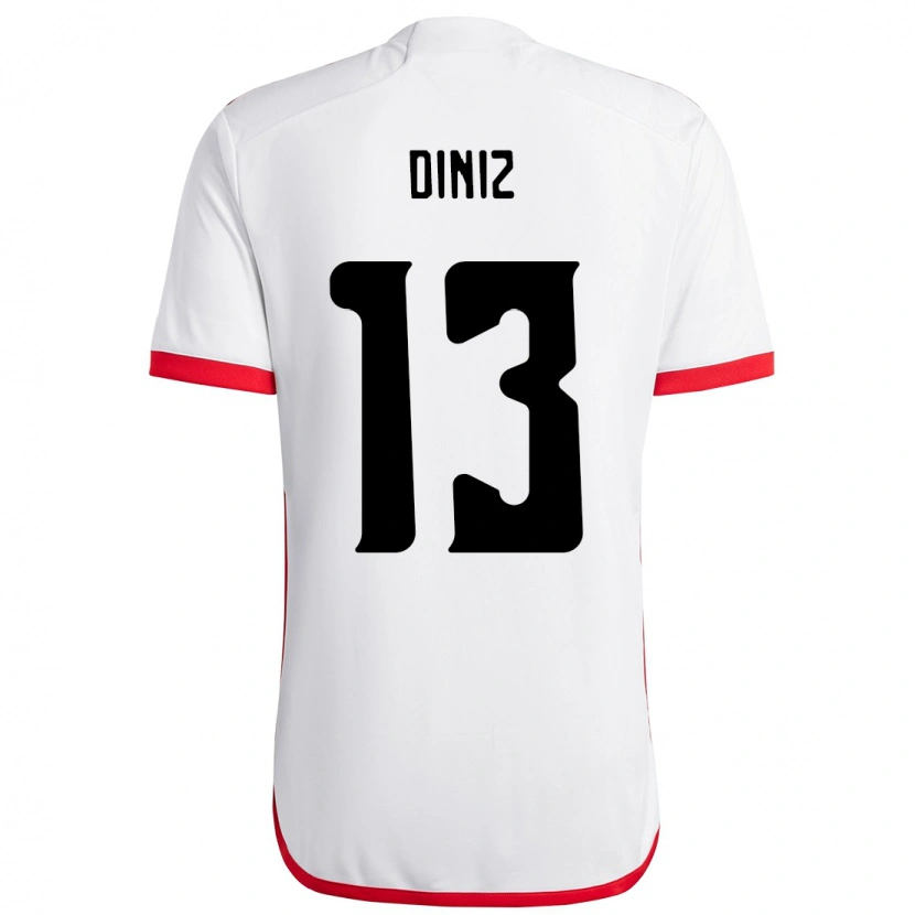Danxen Dětské Renata Diniz #13 Červená Černá Daleko Hráčské Dresy 2025/26 Dres