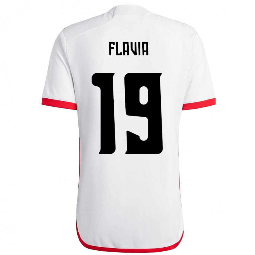 Danxen Dětské Flavia #19 Červená Černá Daleko Hráčské Dresy 2025/26 Dres