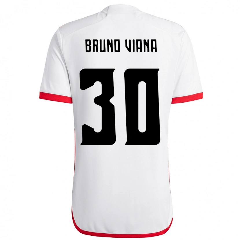 Danxen Dětské Bruno Viana #30 Červená Černá Daleko Hráčské Dresy 2025/26 Dres