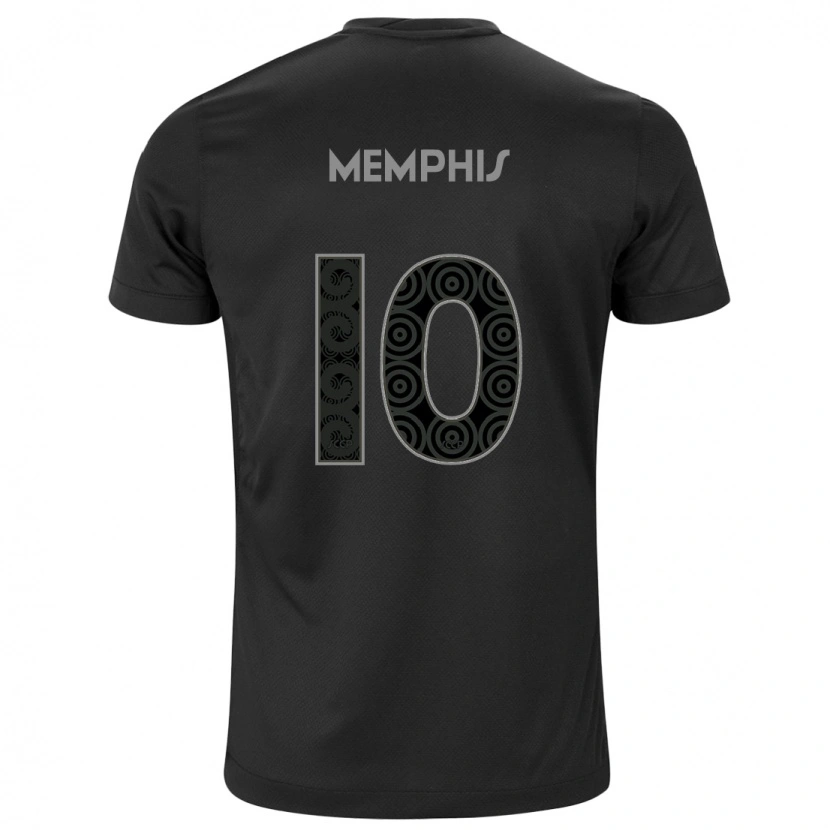 Danxen Dětské Memphis Depay #10 Bílá Černá Daleko Hráčské Dresy 2025/26 Dres