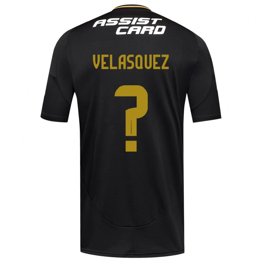 Danxen Dětské Milovan Velásquez #0 Černá Bílá Žlutá Daleko Hráčské Dresy 2025/26 Dres