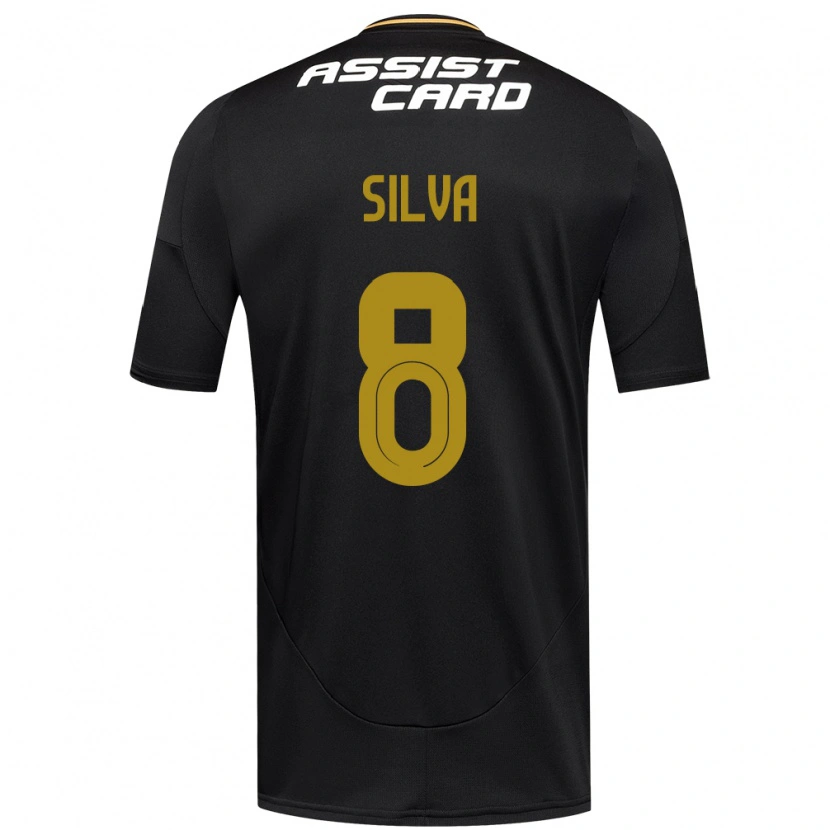 Danxen Dětské Bastián Silva #8 Černá Bílá Žlutá Daleko Hráčské Dresy 2025/26 Dres
