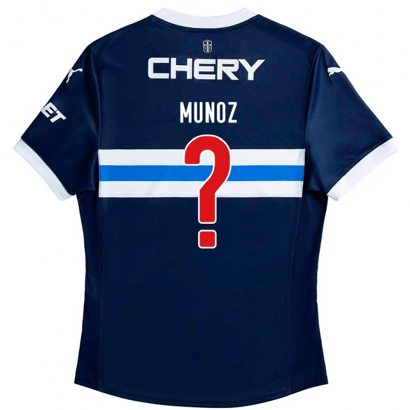 Danxen Dětské Luis Muñoz #0 Černá Modrá Daleko Hráčské Dresy 2025/26 Dres