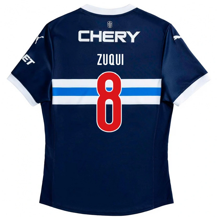 Danxen Dětské Fernando Zuqui #8 Černá Modrá Daleko Hráčské Dresy 2025/26 Dres