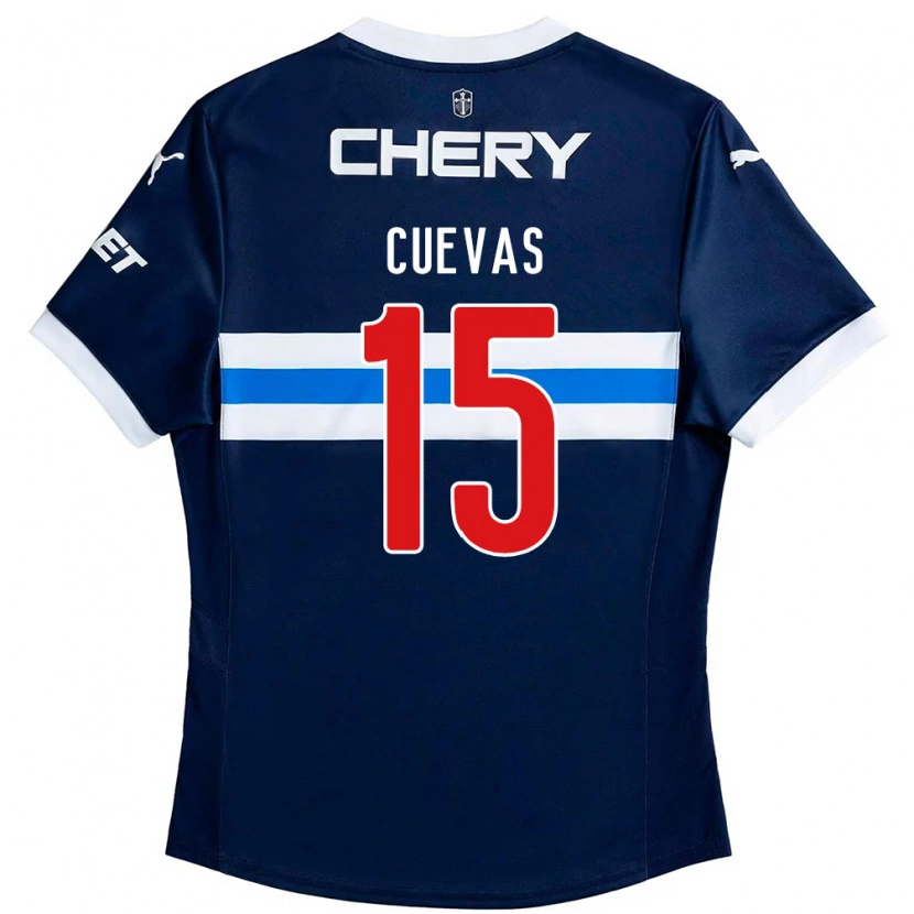 Danxen Dětské Cristian Cuevas #15 Černá Modrá Daleko Hráčské Dresy 2025/26 Dres
