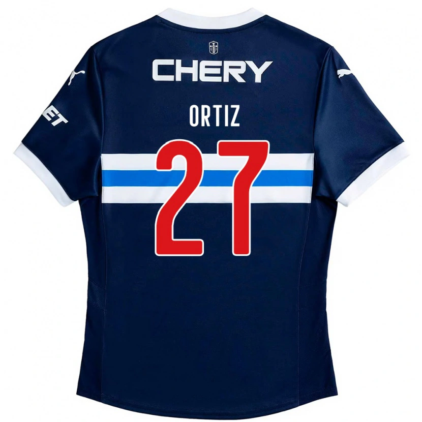 Danxen Dětské Jorge Ortiz #27 Černá Modrá Daleko Hráčské Dresy 2025/26 Dres
