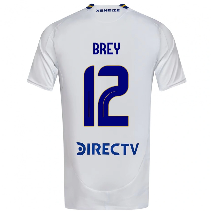 Danxen Dětské Leandro Brey #12 Královská Modrá Žlutá Daleko Hráčské Dresy 2025/26 Dres