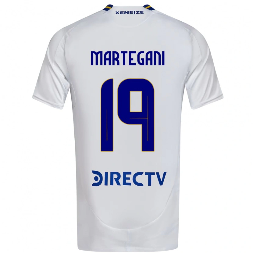 Danxen Dětské Agustín Martegani #19 Bílá Modrá Daleko Hráčské Dresy 2025/26 Dres