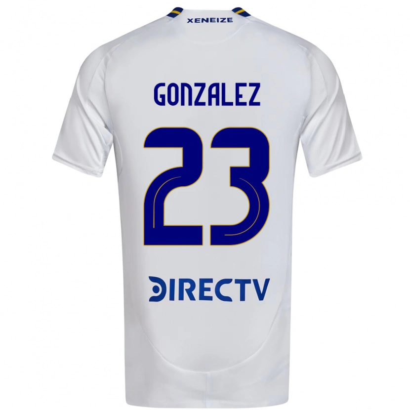Danxen Dětské Diego Gonzalez #23 Královská Modrá Žlutá Daleko Hráčské Dresy 2025/26 Dres