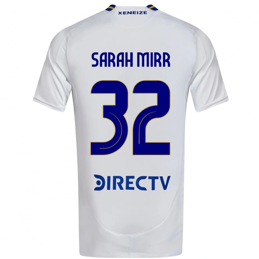 Danxen Dětské Sarah Mirr #32 Královská Modrá Žlutá Daleko Hráčské Dresy 2025/26 Dres