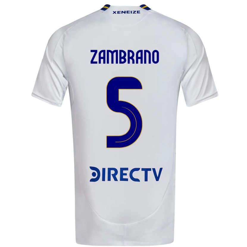 Danxen Dětské Carlos Zambrano #5 Královská Modrá Žlutá Daleko Hráčské Dresy 2025/26 Dres