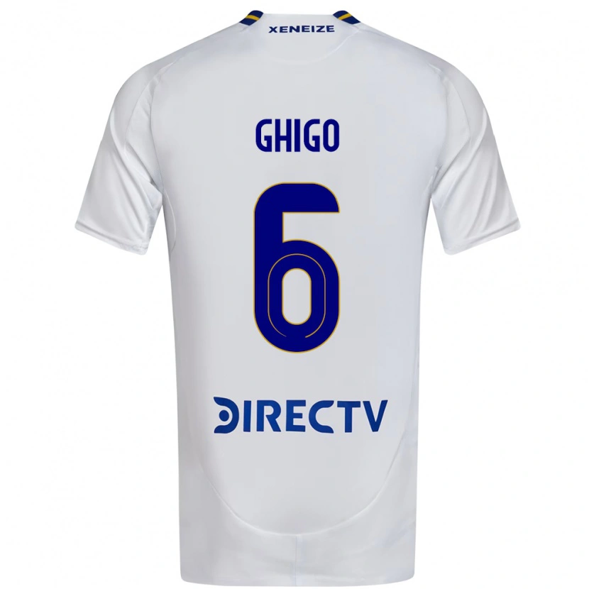 Danxen Dětské Cecilia Ghigo #6 Bílá Modrá Daleko Hráčské Dresy 2025/26 Dres