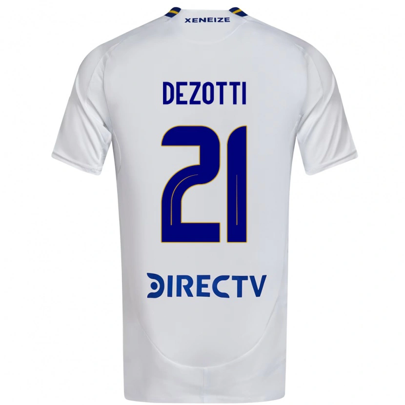 Danxen Dětské Martina Dezotti #21 Královská Modrá Žlutá Daleko Hráčské Dresy 2025/26 Dres