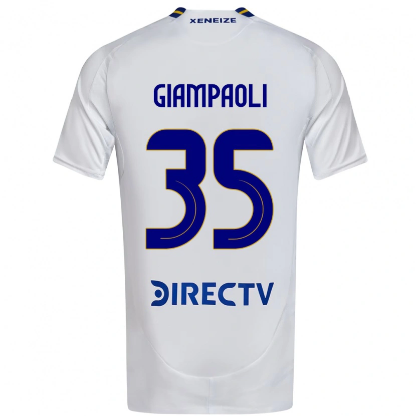 Danxen Dětské Renzo Giampaoli #35 Bílá Modrá Daleko Hráčské Dresy 2025/26 Dres