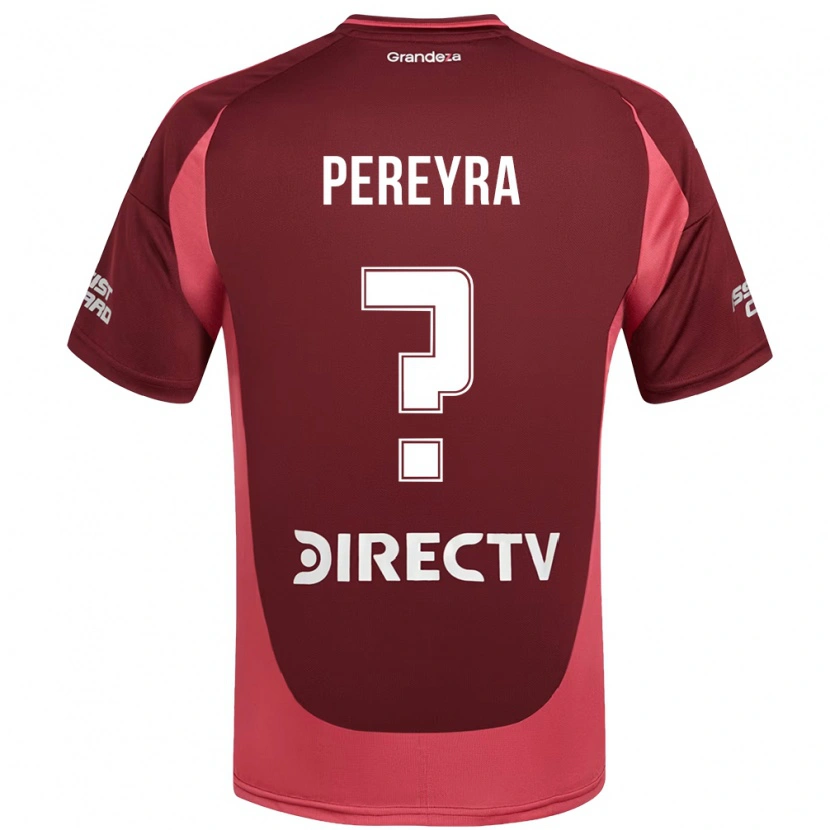 Danxen Dětské Lautaro Pereyra #0 Bílá Červená Daleko Hráčské Dresy 2025/26 Dres
