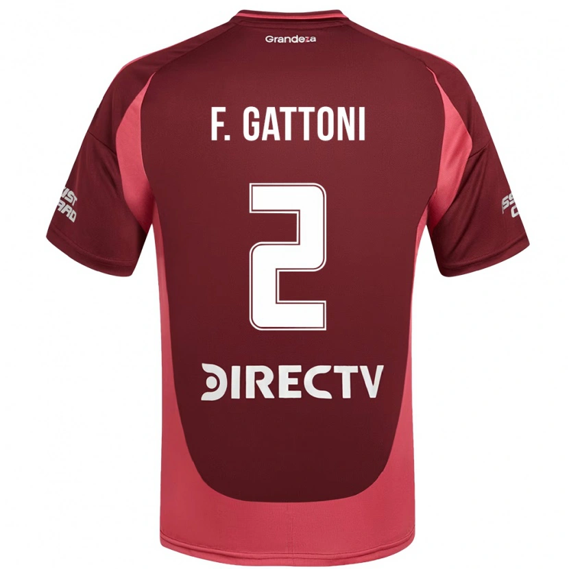 Danxen Dětské Federico Gattoni #2 Bílá Červená Daleko Hráčské Dresy 2025/26 Dres