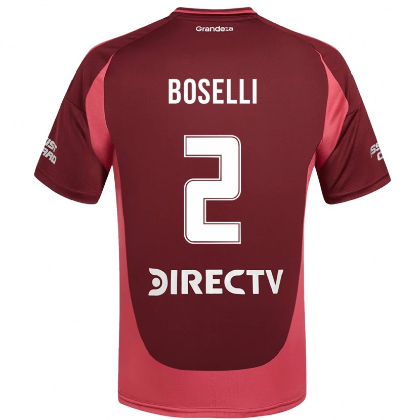 Danxen Dětské Sebastián Boselli #2 Bílá Červená Daleko Hráčské Dresy 2025/26 Dres