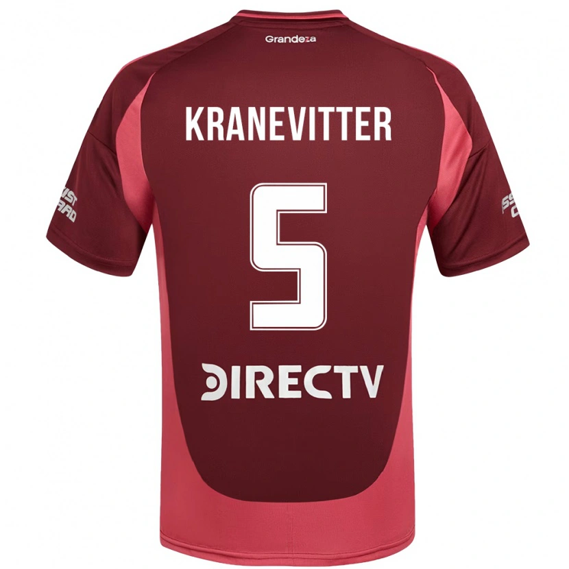 Danxen Dětské Matías Kranevitter #5 Bílá Červená Daleko Hráčské Dresy 2025/26 Dres