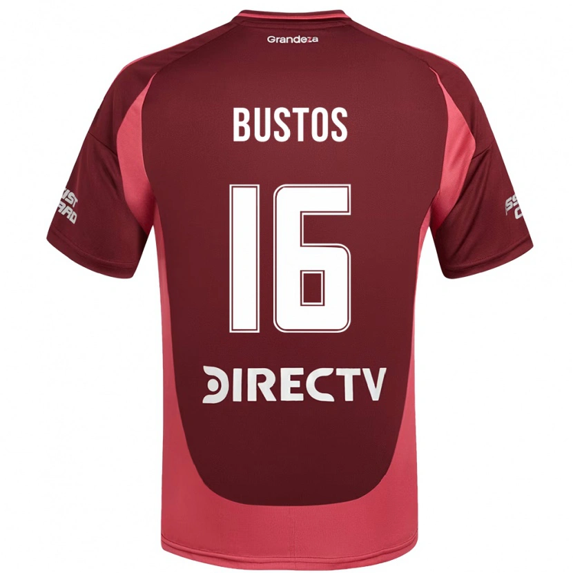 Danxen Dětské Fabricio Bustos #16 Bílá Červená Daleko Hráčské Dresy 2025/26 Dres