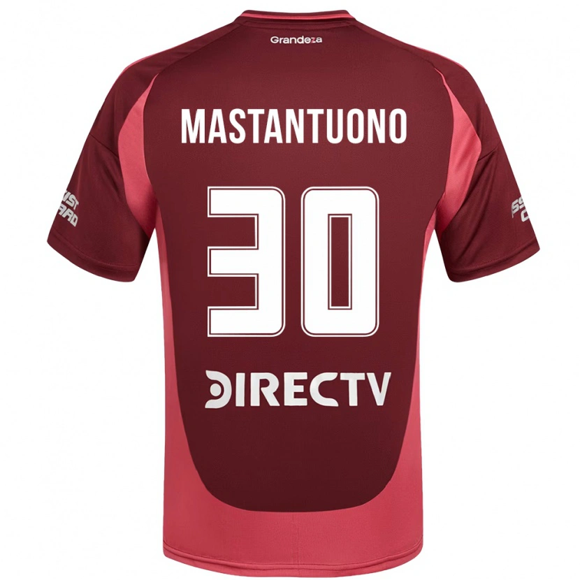 Danxen Dětské Franco Mastantuono #30 Bílá Červená Daleko Hráčské Dresy 2025/26 Dres