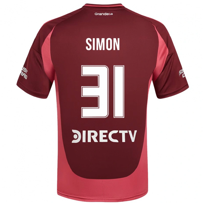 Danxen Dětské Santiago Simón #31 Bílá Červená Daleko Hráčské Dresy 2025/26 Dres